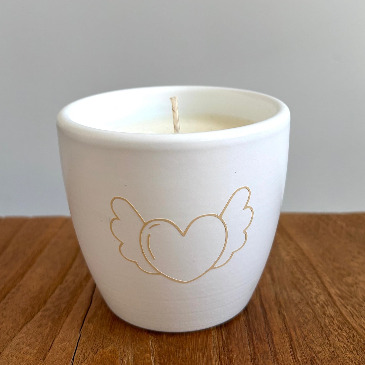 Troostkaars hart met vleugels