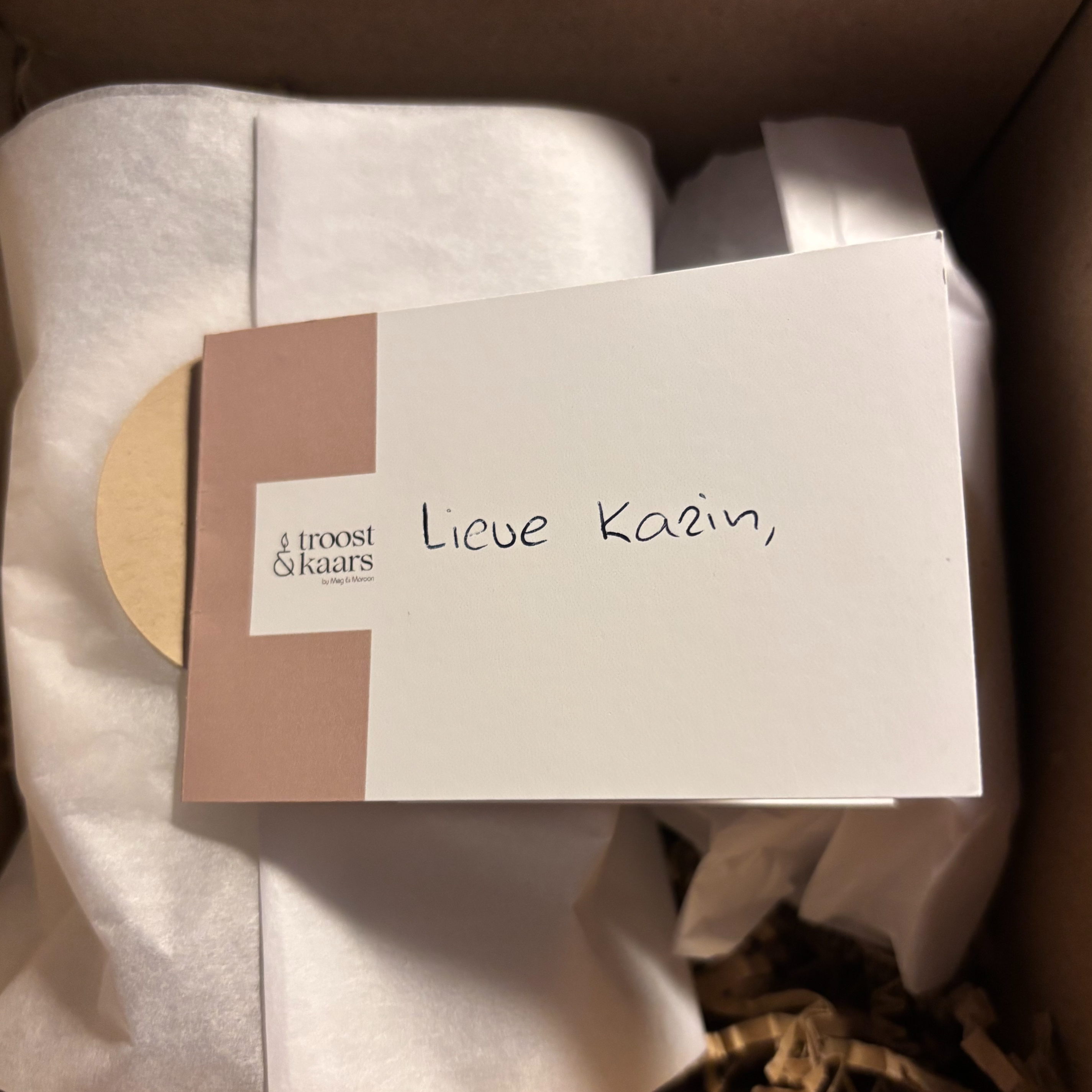 Je persoonlijke bericht sturen wij handgeschreven mee